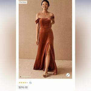 Jenny Yoo Issa velvet dress in English Rose